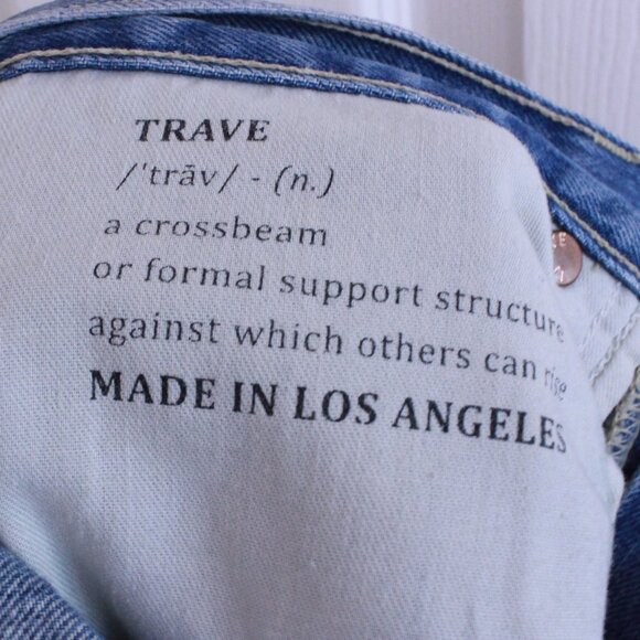 Trave Paloma 90's Straight Full Length Jeans Nowhere Near Classic Mid Wash - Picture 9 of 12